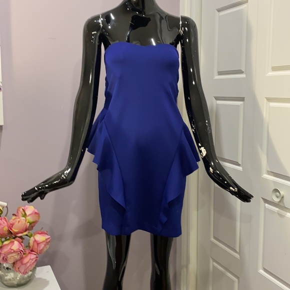 Blue cocktail dress - Picture 2 of 4